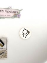 6 assiettes porcelaine fleurs , August Warnecke