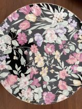 6 assiettes porcelaine fleurs , August Warnecke