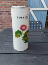 VASE ROULEAU CHINE XIX EME ? SIGNE EN DESSOUS VINTAGE 