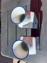 PAIRE DE VASE EN PORCELAINE DU JAPON PEINT A LA MAIN VINTAGE