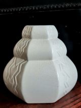 Vase art déco en céramique craquelée 