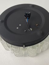 ANCIENNE APPLIQUES RONDE VERRE MOULE VINTAGE