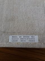 Tableau émail de grand feu abbaye Saint-Martin à Ligugé