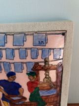 Tableau émail de grand feu abbaye Saint-Martin à Ligugé