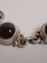 BRACELETS ARGENT ET ONYX / SILVER AND ONYX BRACELETS
