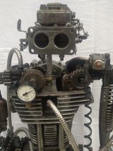 Statue de Robot en métal - Style Industriel