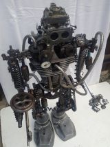 Statue de Robot en métal - Style Industriel