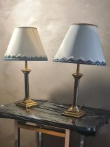 2 lampes  deluxe  laiton  chrome or  ,44x26    fonctionne bi