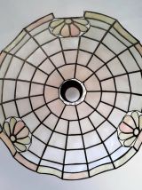 Suspension nacre art déco 40 cm 