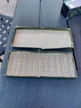 coffret de 12 portes couteaux en cristal 1950 vintage