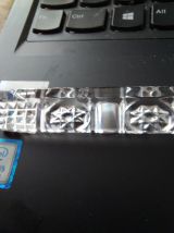 coffret de 12 portes couteaux en cristal 1950 vintage