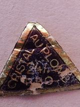 coffret de 12 portes couteaux en cristal 1950 vintage