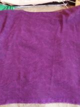 Tunique haut mousseline de soie transparent violet fait main