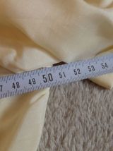 chemisier blouse soie beige manche courte et col lavallière