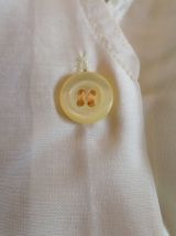 chemisier blouse soie beige manche courte et col lavallière