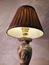 lampe marbre empire, napoleon   ,  felé mais renforcé le cor