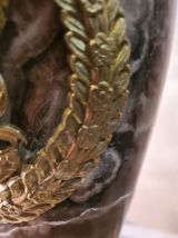 lampe marbre empire, napoleon   ,  felé mais renforcé le cor