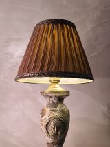 lampe marbre empire, napoleon   ,  felé mais renforcé le cor
