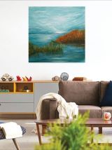 Tableau originale contemporain signé  avec son certificat