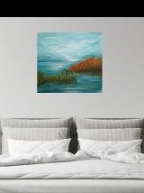 Tableau originale contemporain signé  avec son certificat