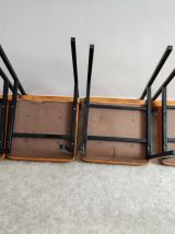 chaises vintage orange