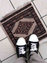 Tapis vintage Ouzbek Bukhara fait main, 1C973