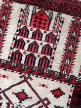 Tapis vintage Afghan Baluch fait main, 1C975