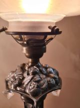 belle lampe art deco regule patine argent 1920 a 40  ,,,,,,v