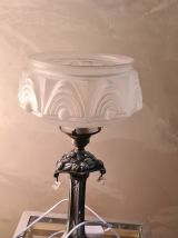 belle lampe art deco regule patine argent 1920 a 40  ,,,,,,v