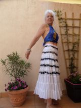 Crop top triangle haut court dos nu été cousu main France