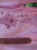 Tunique chemise Tunisienne voile de coton neuf vintage 