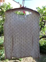 vintage top haut dentelle ancienne chemise 