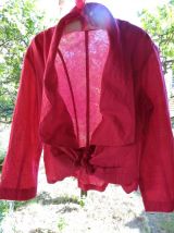 Emily in Paris veste rose fushia coton vintage 