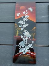 tableaux Asie bois, laque, nacre. Chine Vietnam 1960 VINTAGE