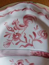 FAIENCERIE D'ART D'ANGOULEME LE RENOLEAU ASSIETTE A ASPERGE 