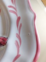 FAIENCERIE D'ART D'ANGOULEME LE RENOLEAU ASSIETTE A ASPERGE 