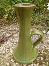 bougeoir , ou solifore, poterie , vintage