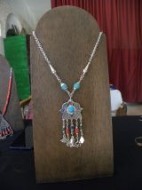 Collier berbère tunisien Fibule  avec Fétiche