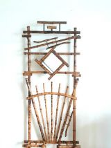 Vestiaire porte-manteau art nouveau en bambou 