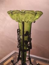 Soliflore  verre souflé vases,  1900 a 30  tulipiers art nou