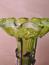 Soliflore  verre souflé vases,  1900 a 30  tulipiers art nou