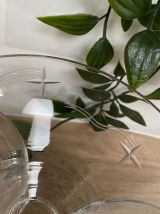 Set de 4 coupes verre taillé