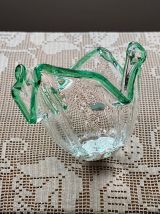 Grand bol en verre Murano cristal blanc 