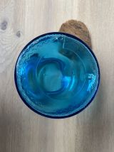 Pot, bocal bleu bouchon en liège