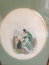 Deux illustrations polychromes sous cadre par A. H Payne