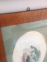 Deux illustrations polychromes sous cadre par A. H Payne