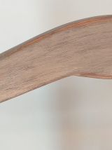 Fauteuil campagne paillé ancien patiné 