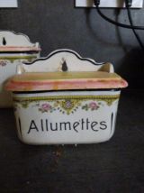 Boites Allumettes et à Sel Céramique