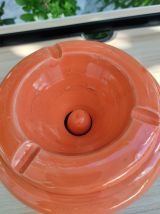 Cendrier  en poterie Orange tunisienne, Cadeau fumeur