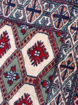 Tapis vintage Ouzbek Bukhara fait main, 1C997